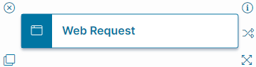 Image of the Web Request Quick Action block in the Graphical Action Designer